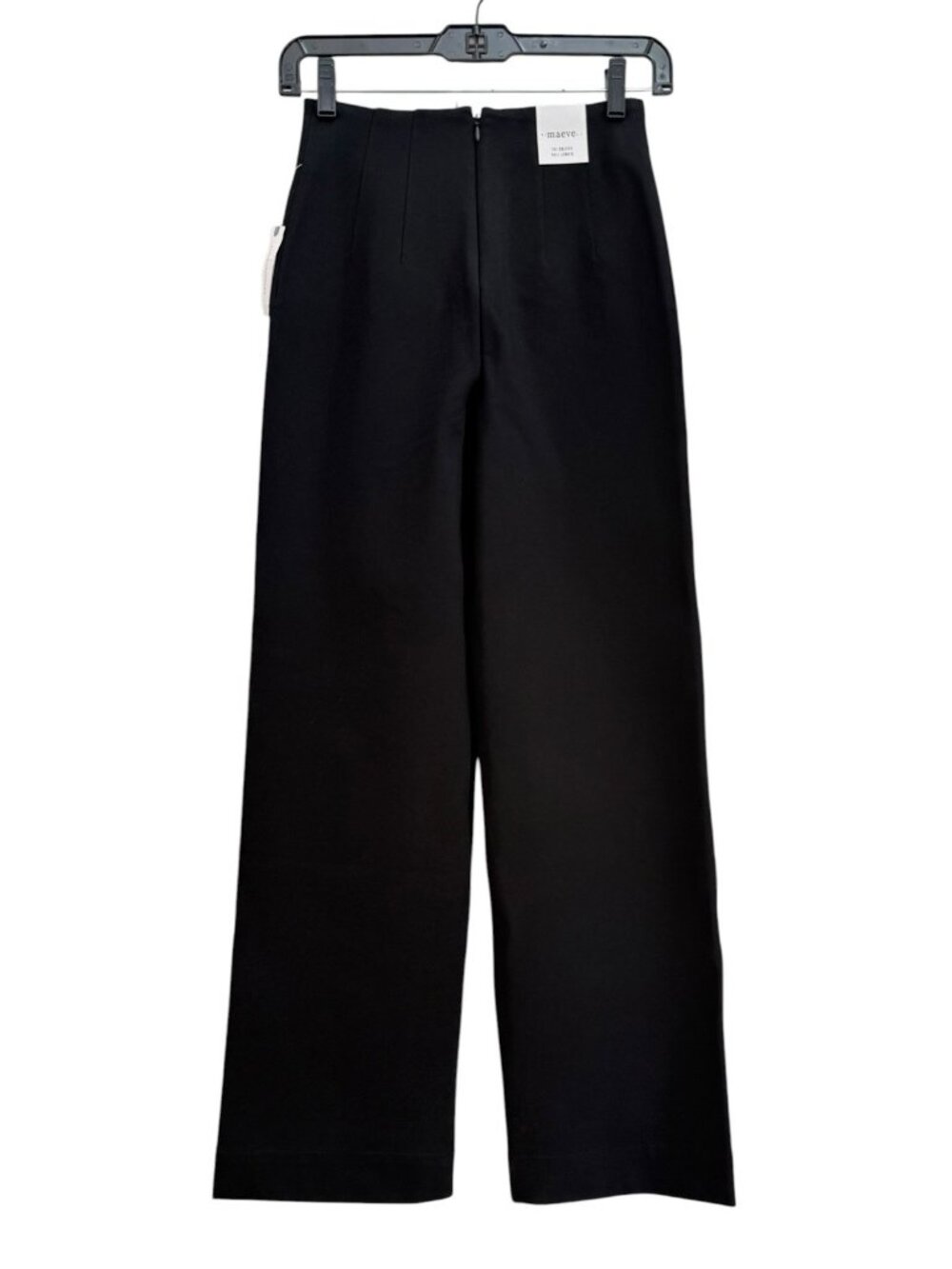 Anthropologie Colette Full-Length Embroidered Pocket Pants Maeve Black Womens 23 - Picture 5 of 12